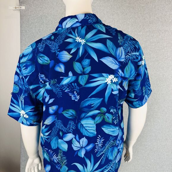 Vintage Joanna Large Blouse Short Sleeve Collared Shirt Floral Button Front New - Picture 7 of 8